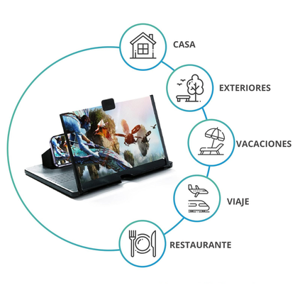 Amplificador de Pantalla NEGRO